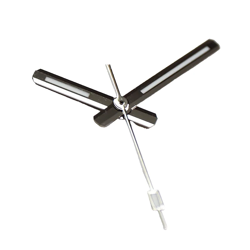 ساعة يد فضية جديدة مناسبة لحركة NH34 NH35 وNH36 ساعات مضيئة باللونين الأخضر والأزرق إكسسوارات ساعات ذاتية الصنع