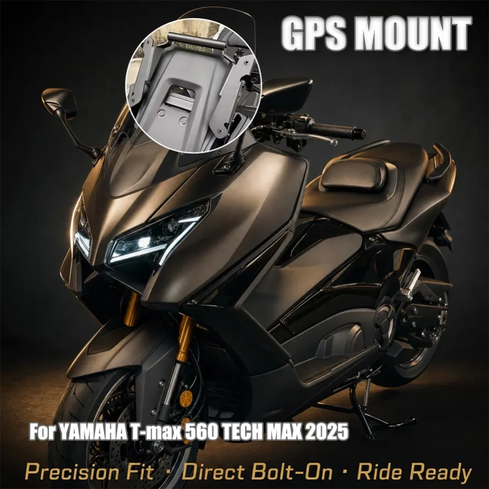 

Fit For YAMAHA T-max 560 TECH MAX 2025 Motorcycle Accessories GPS Navigation Bracket Phone Holder Stand TMAX560 T-MAX560