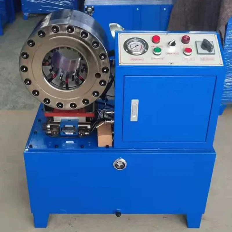 2-inch plastic greenhouse steel pipe shrinking machine, locking machine, high-pressure pipe manual pressing machine