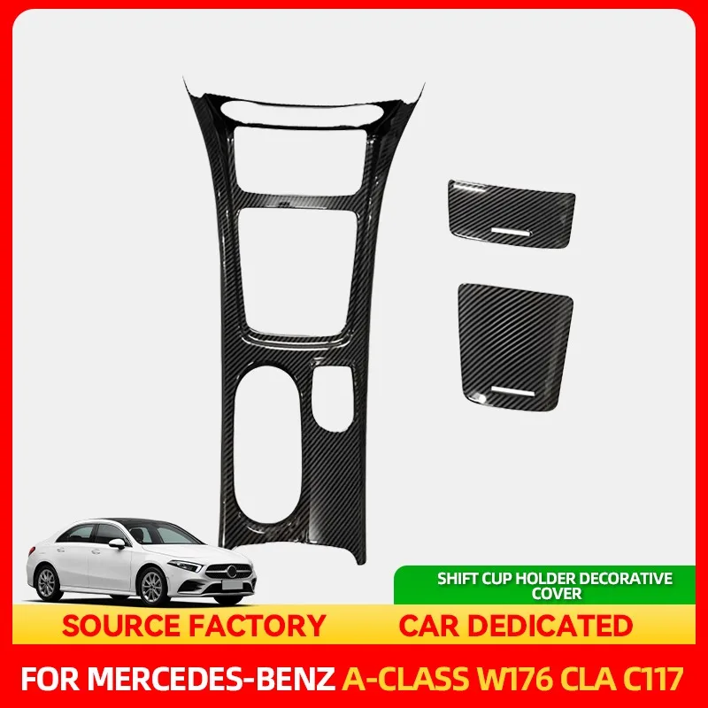 

Наклейки для интерьера, правый руль, центральная консоль, подстаканник, декоративная крышка, украшение для Mercedes-Benz A-Class W176 CL