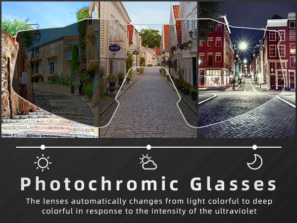 KAPVOE Photochrome Fahrrad Nacht Reiten Gläser UV400 MTB Fahrrad Radfahren Sport Sonnenbrille Männer Frauen Outdoor Camping Golf Brillen – Detail 4