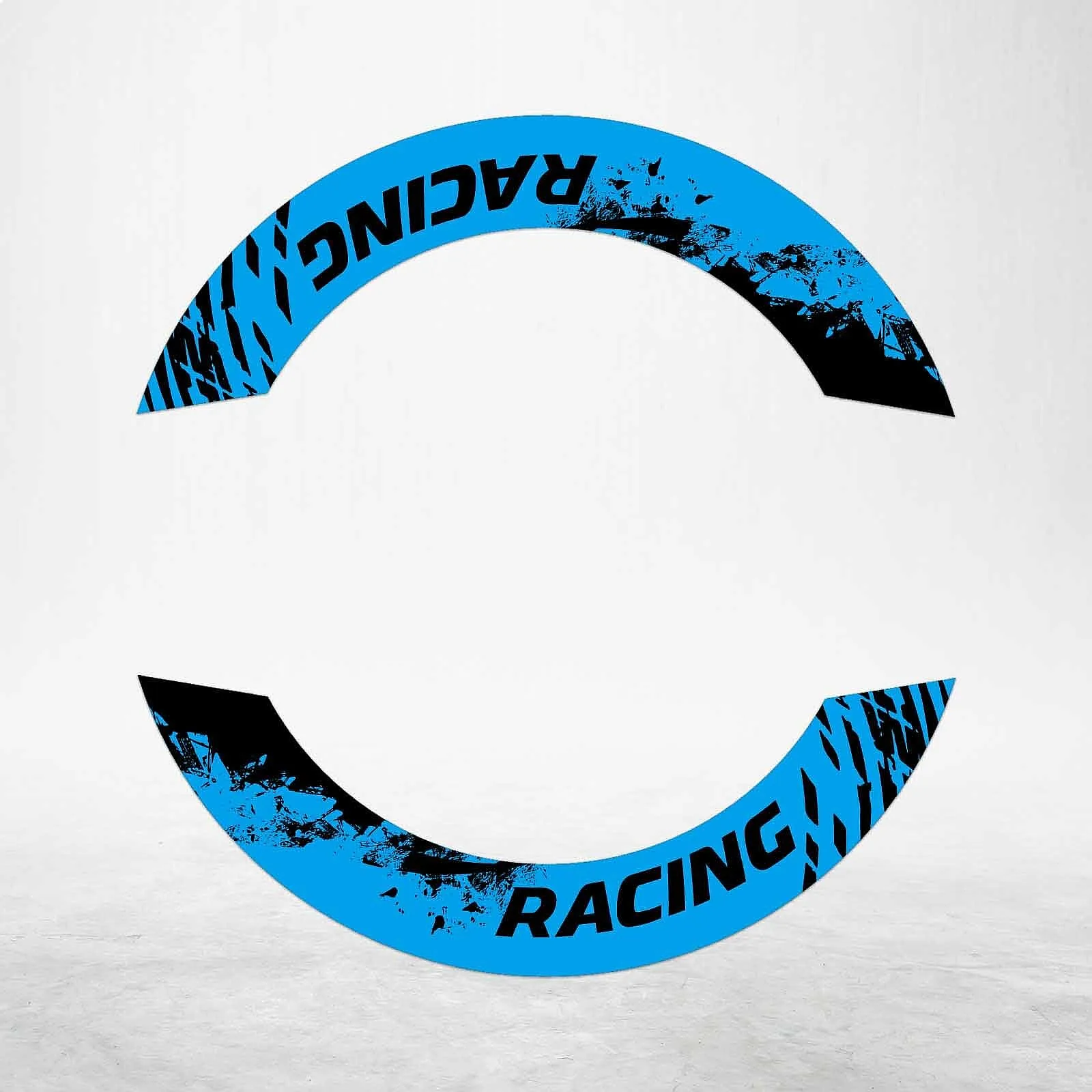S08B Aqua 2-Piece Rim Decals Wheel Stickers For CBR600 F2 F3 F4 F4i 02-07