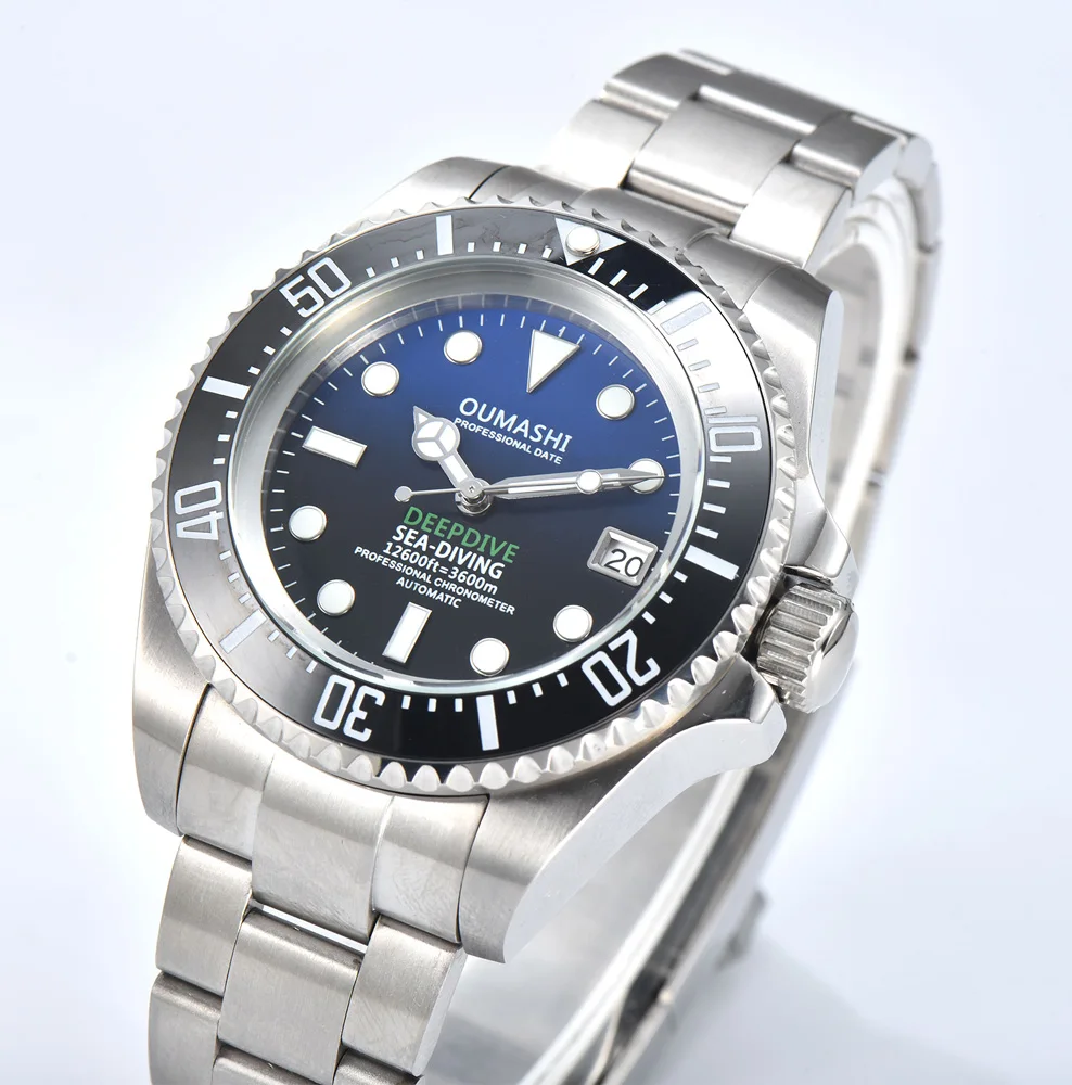 44mm Watch NH35 Watch Men's Automatic Mechanical Watch High Quality Sapphire Crystal Glass Waterproof Case NH35 Movement Watch