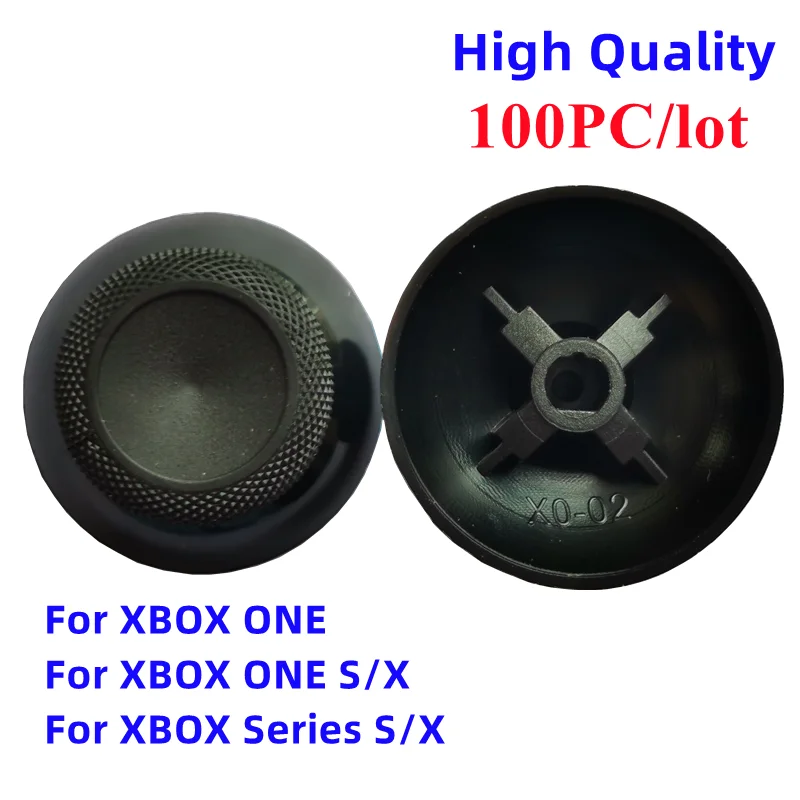 100PCS 3D Analog Thumb-Sticks Kappen für XBox One Serie X S XSS XSX Controller Analog Thumbsticks Pilz Griffe Abdeckung schwarz – Detail 1