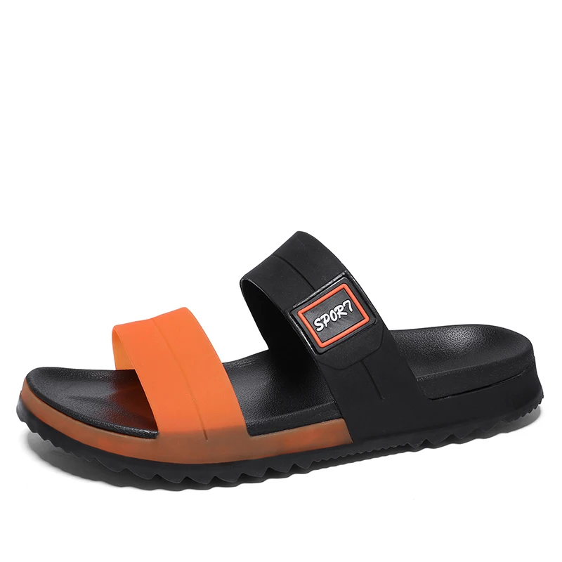 Sandalias planas antideslizantes para hombre, Chanclas de playa informales, Zapatillas de casa para interiores, marca de alta calidad, verano, 2023