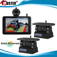 iPoster Wireless Solar Powered Energy Magnet Reverse Backup Camera with BSD AHD 5\