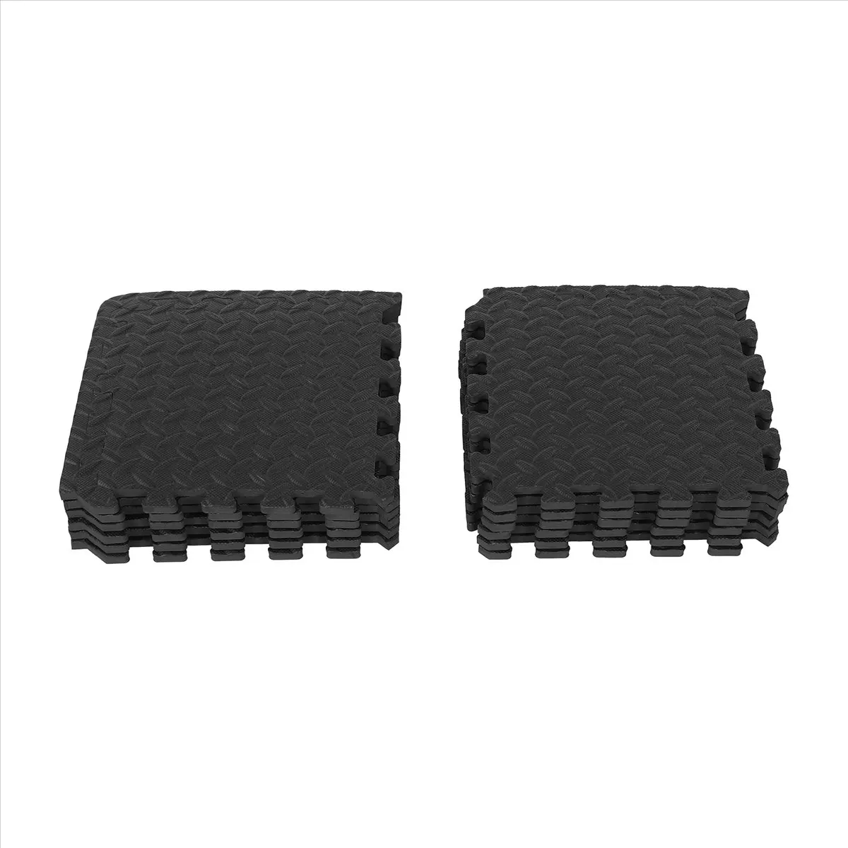 A56K 12Pcs Mats and Home Gym Floor Foam Floor Mats Exercise Mat Floor Matt for Floors Foam Flooring Tiles Black