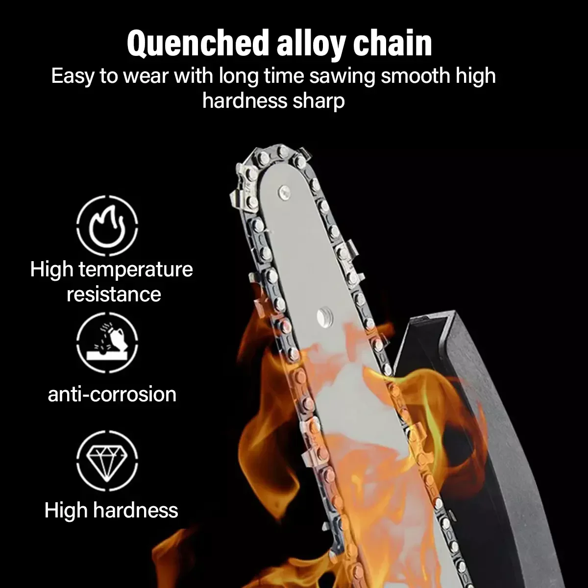 منشار كهربائي صغير 4000 وات 4&6 بوصة قاطع خشب منشار كهربائي بيد واحدة مع بطاريتين #3