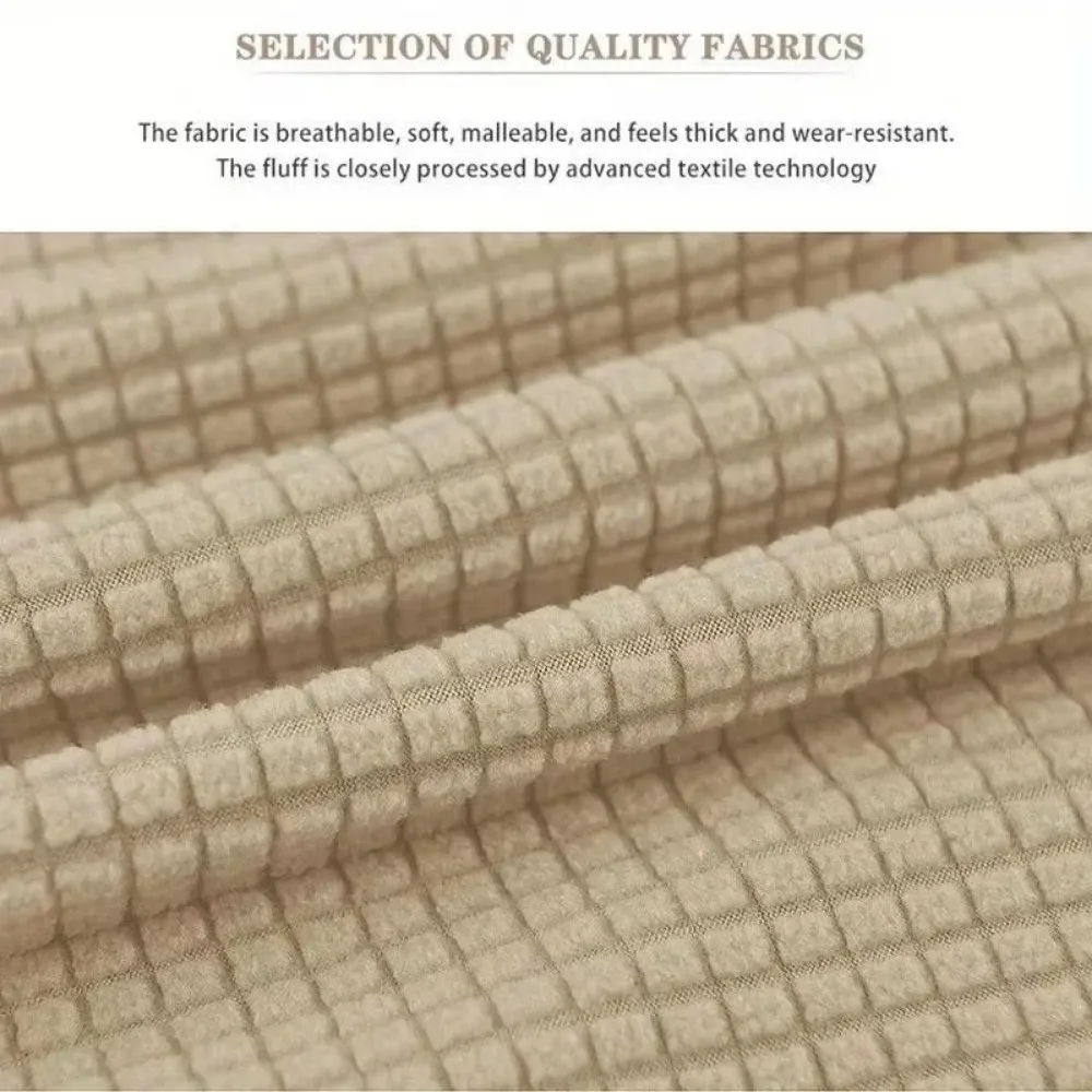 Universal Jacquard Curved Chair Covers Elastic Hollow Back Dining Chair Covers Spandex Arc Armchair Covers For Home Living Room