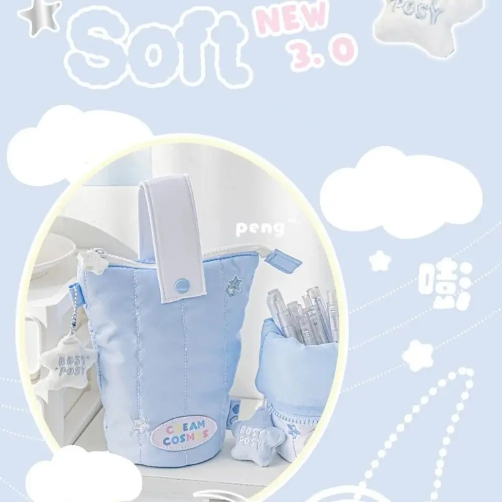 مقلمة ملونة عصرية متعددة الوظائف ذات سعة عالية حقيبة أقلام محمولة للطلاب #4