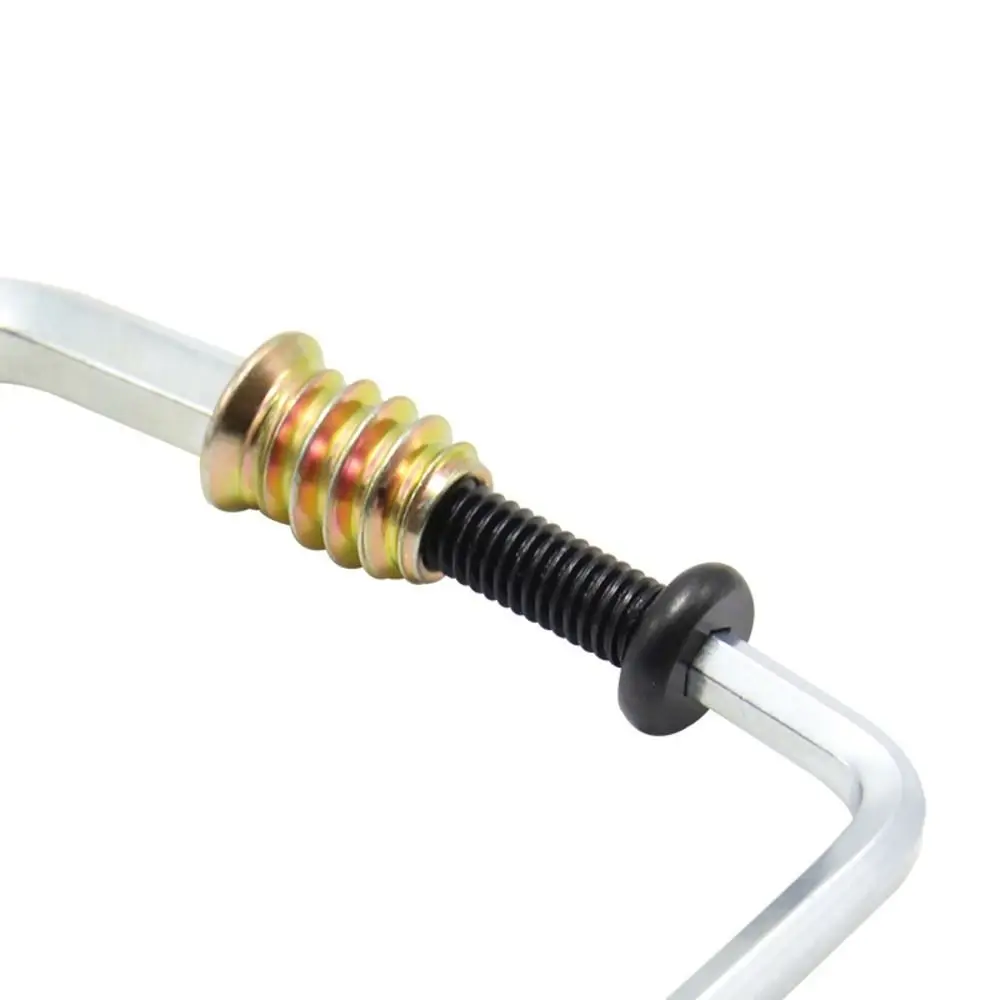 10Sets 1/4-20mm Threaded Inserts Tool Kit Black and Golden Hexagon Drive Wood Furniture Screws Plain Carbon Steel