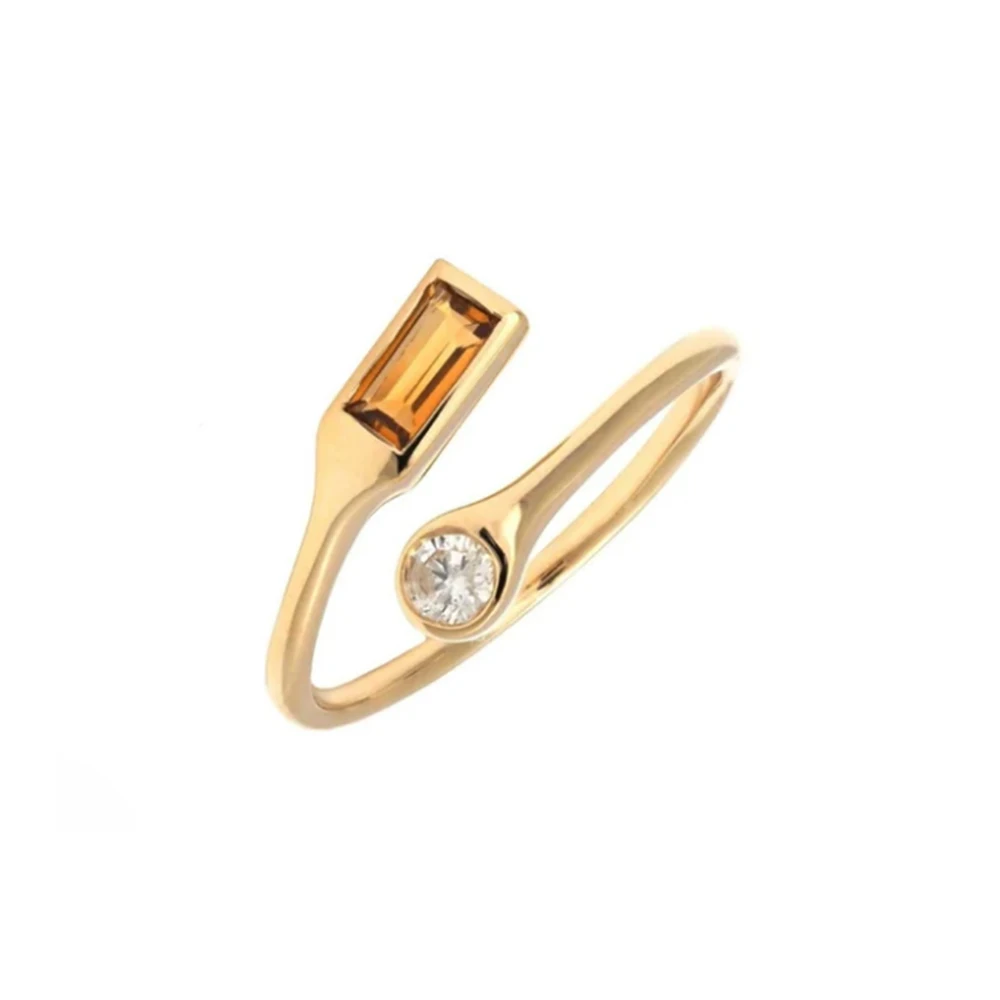 925 Sterling Silver Opening Rings Colorful Square Zircon Cocktail Ring For Women Girls Unique Hiphop Party Jewerly