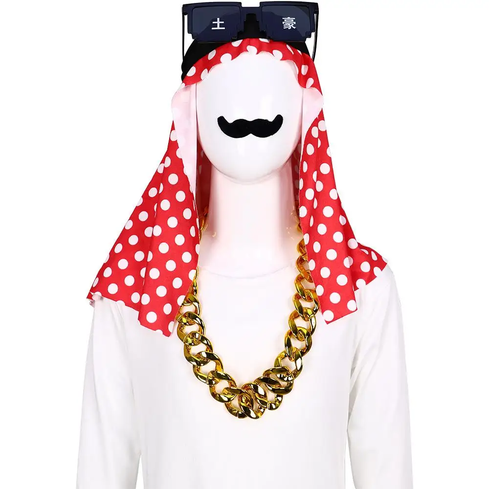 Traje de Luxo de Cheik Árabe Tradicional para Mulheres, Estilo Dubai, para Cosplay de loween e Apresentações de Palco Étnicas