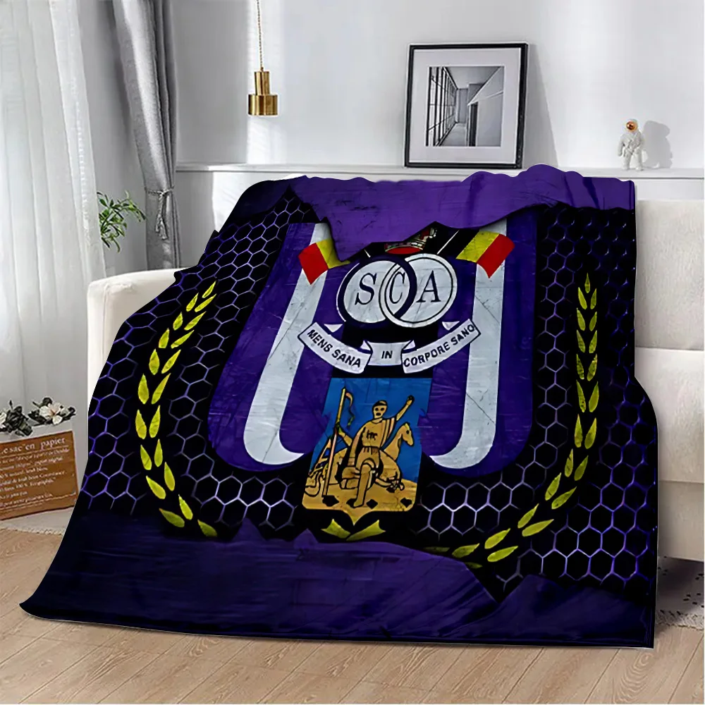 Printed Blanket Face KV Picnic Blankets Warm M-Mechelens Blanket Soft and Comfortable Home Travel Birthday Gift