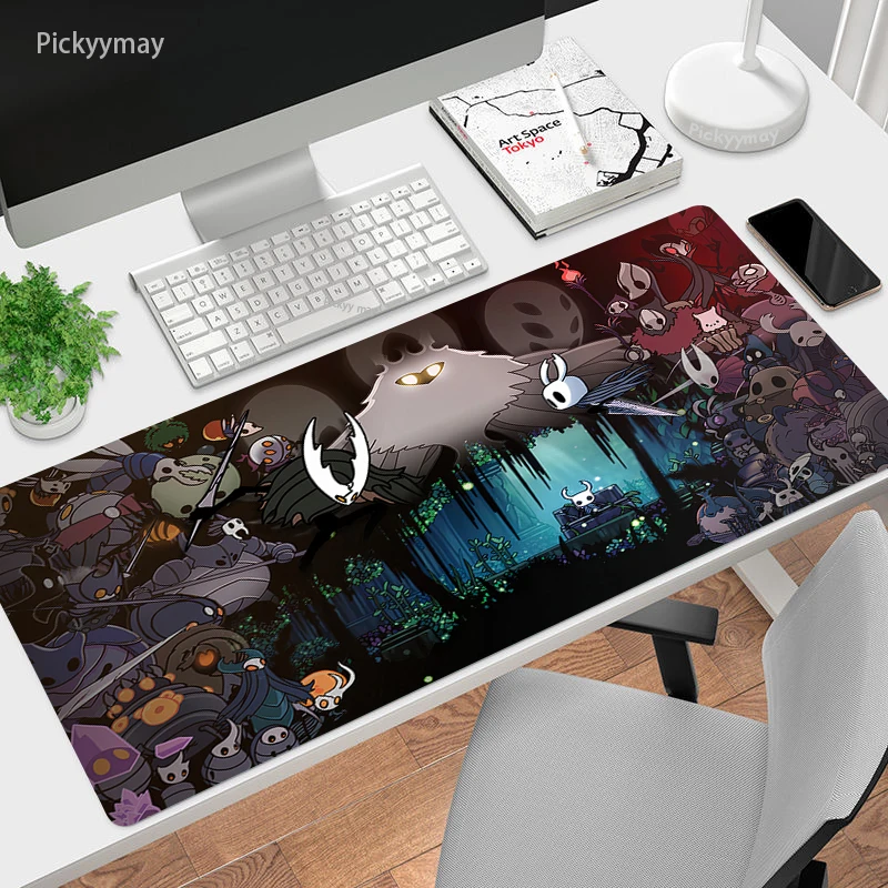 ขนาดใหญ่ Hollow Knight แผ่นรองเม้าส์ Deskmat แผ่นรองเมาส์สำหรับเล่นเกม Xxl แป้นพิมพ์เมาส์ Pad Extended Pad ตารางพรมยางพรม XXL