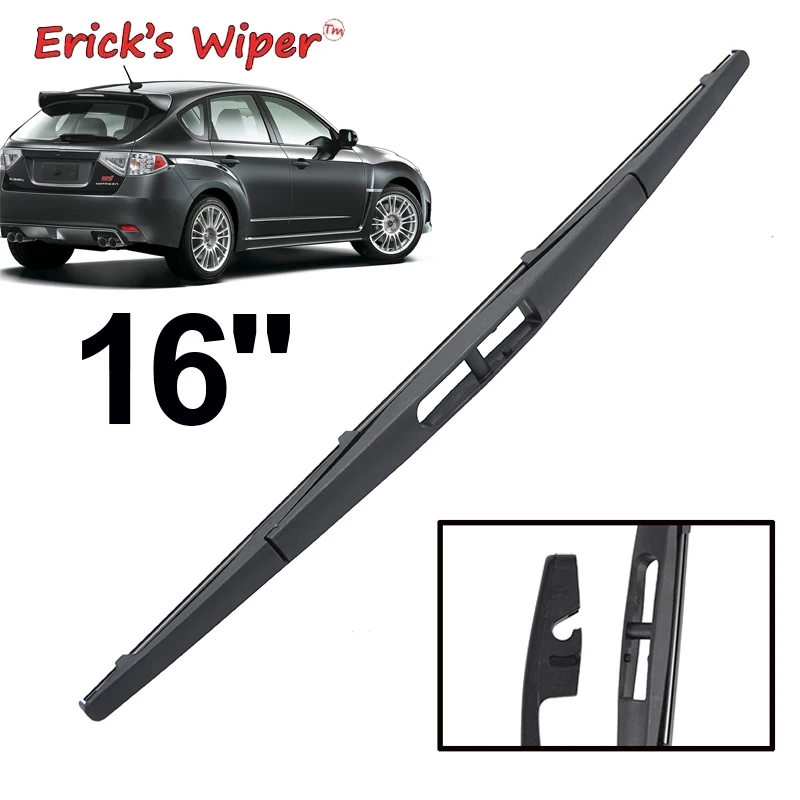 

Erick's Wiper 16" Rear Wiper Blade For Subaru Impreza Hatchback MK3 2007 - 2013 Windshield Windscreen Tailgate Window Rain Brush