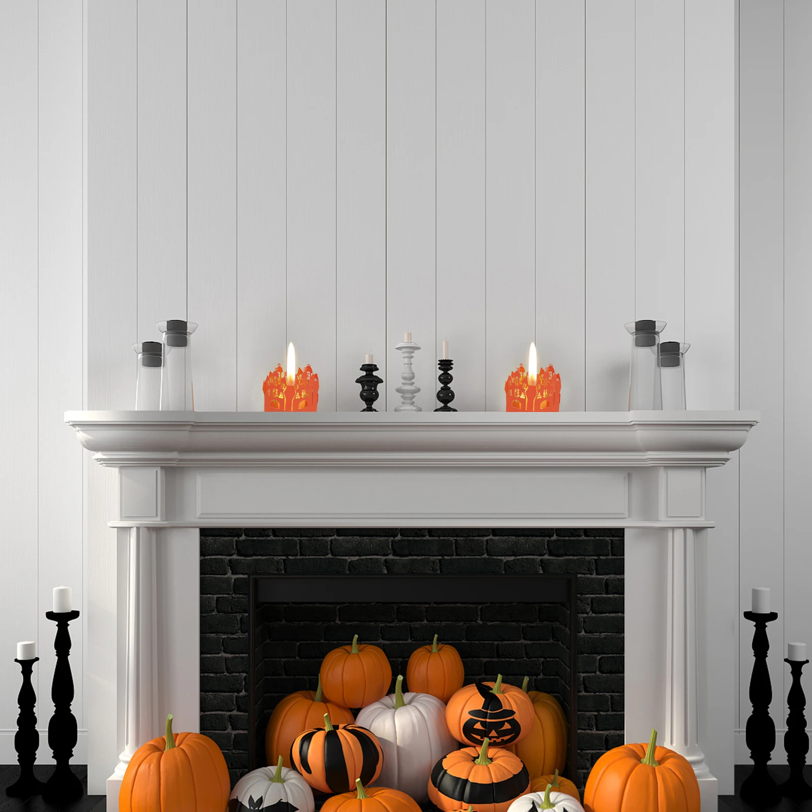 20 supporti di carta per ombra surround profumata, decorazioni di Halloween sfuse