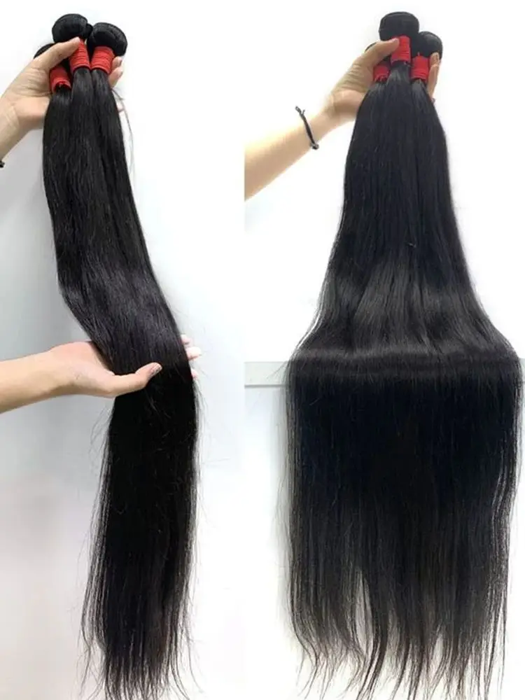 Nextface Hair Straight Human Hair Bundles With Closure 13X4 Invisiable Lace Frontal Closure With 100% Human Hair Bundles On Sale