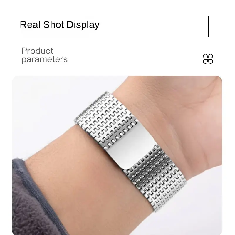 سوار مغناطيسي لساعة جالاكسي الترا 2025 حزام عمل من الفولاذ المقاوم للصدأ لساعة سامسونج جالاكسي الترا 1 2 47 ملم كوريا