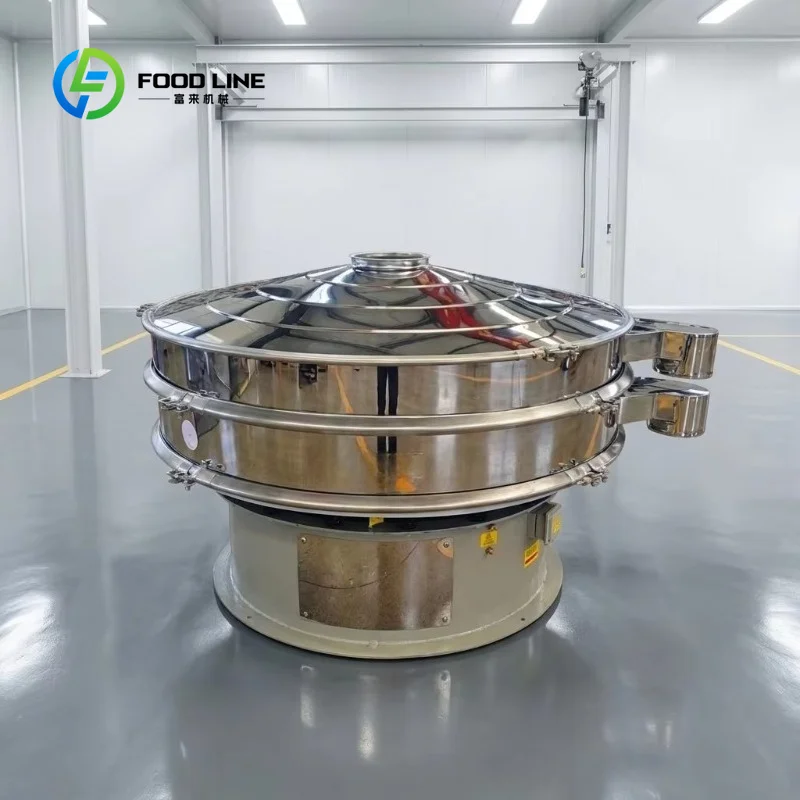 Customized stainless steel multifunctional vibrating screener stable bearing design for various food raw material screening