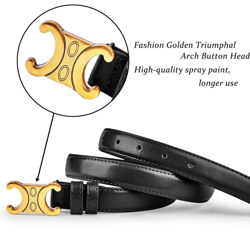 Cintos femininos de luxo, elegantes e versáteis, cintos retrô para combinar com vestidos e jeans