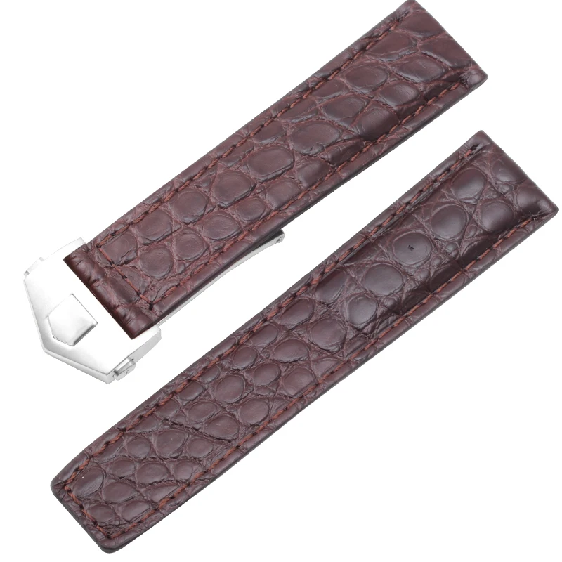 

Ремешок из крокодиловой кожи с натуральной кожей для TAG Heuer CARRERA, ремешок для часов, складная пряжка, серияMonaco, мужской, 19 мм, 20 мм, 22 мм