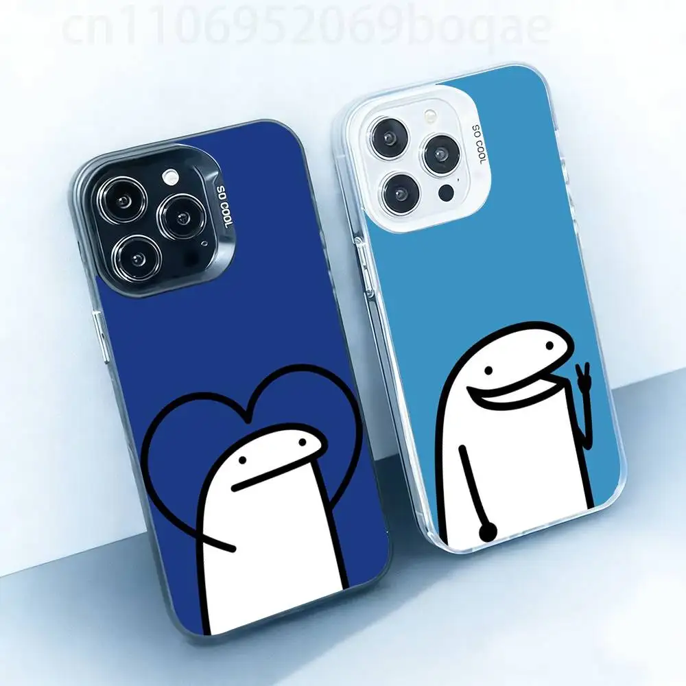 

Stickerman F-Flork White Shockproof Phone Case For iPhone 17,16,15,14,13,12,11,Pro,XS,Max,Plus,Mini,SE