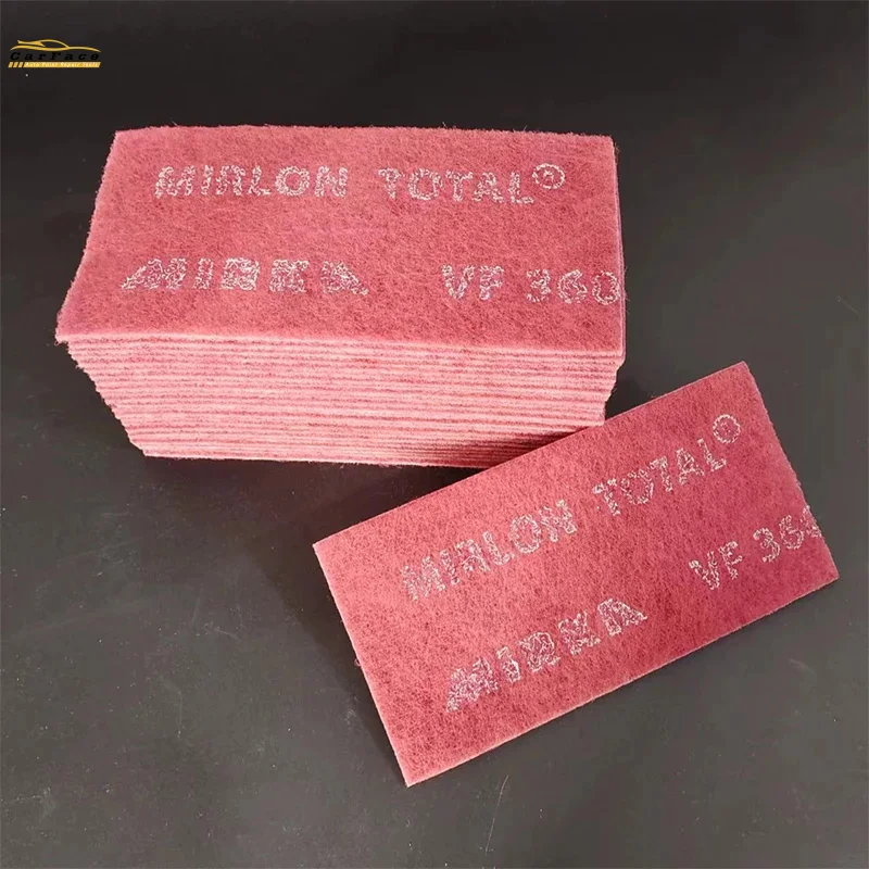 25pcs Finland MIRKA 360 Grit Sandpaper  Melon Cloth Cleaning Cloth Auto Repair Special Red Square Hand Tear Grinding  Abrasive