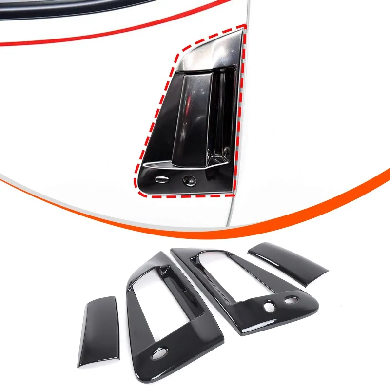 

ABS For 2009-2020 Nissan 370Z （Right Peptide）Door Outer Handle Frame Door Handle Cover Decoration Trim Exterior Accessorie