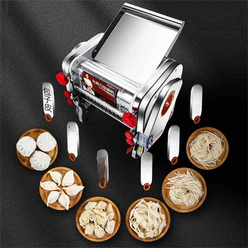 Máquina elétrica do fabricante do macarrão do aço inoxidável, tabela automática home da imprensa, máquina do bolinho do macarrão, amassando os fabricantes de massas, 750W