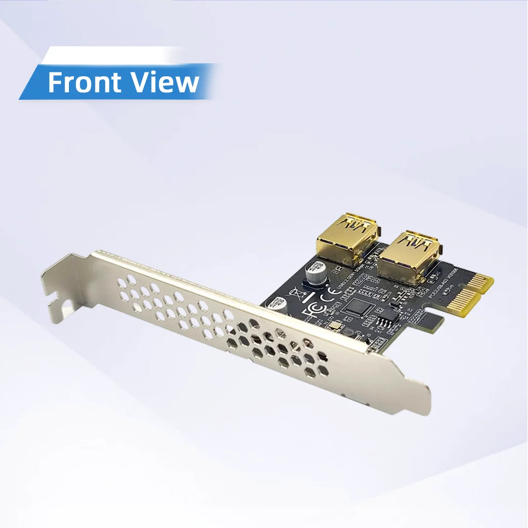 5Gbps USB 3.2 Gen1 to USB3.0 Adapter Card ASM1042A Chip Desktop PCI-E Expansion Card for Internal Encryption Dongle U-Dongle
