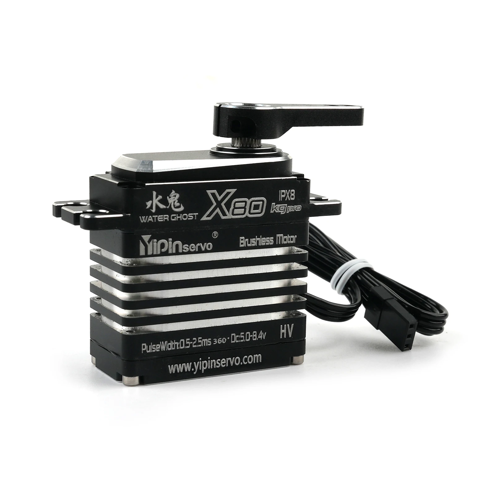 80KG 풀 메탈 디지털 서보 X80 메탈 기어 180/270/357/360도 브러시리스 모터 서보 부품 (1/8 1/10 1/12 RC 자동차 로봇용)