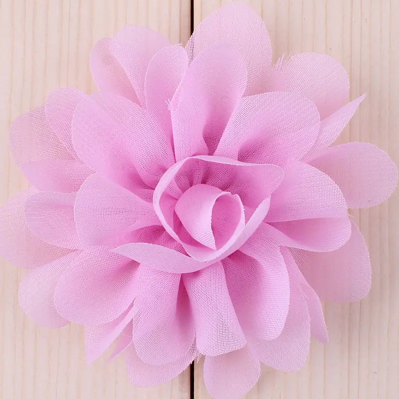 16PCS 7CM Chiffon Gauze Flower Artificial Fabric Silk Flower Head For DIY Wedding Party Home Decorations Floral Wreath Scrapbook