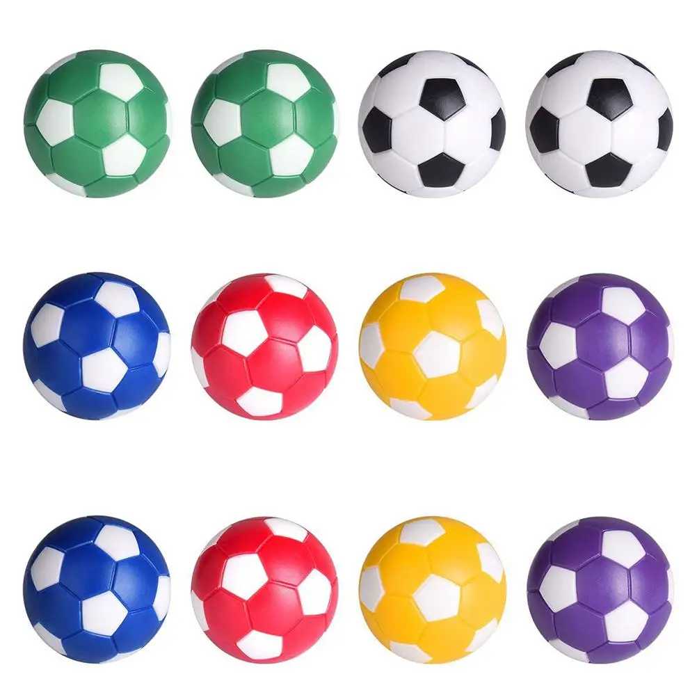 

6 Pcs Mini Foosball Balls 36mm Plastic Table Football Accessories for Standard Tables Multicolor Desktop Soccer Game
