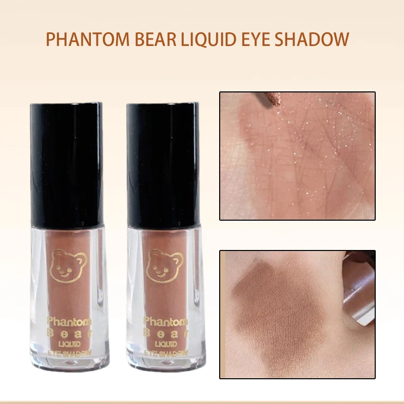 Phantom Bear Liquid Eyeshadow Ultra Flash Pearl Fine Flash Flash High Gloss Monochrome Glitter for Lady Eyeshadow