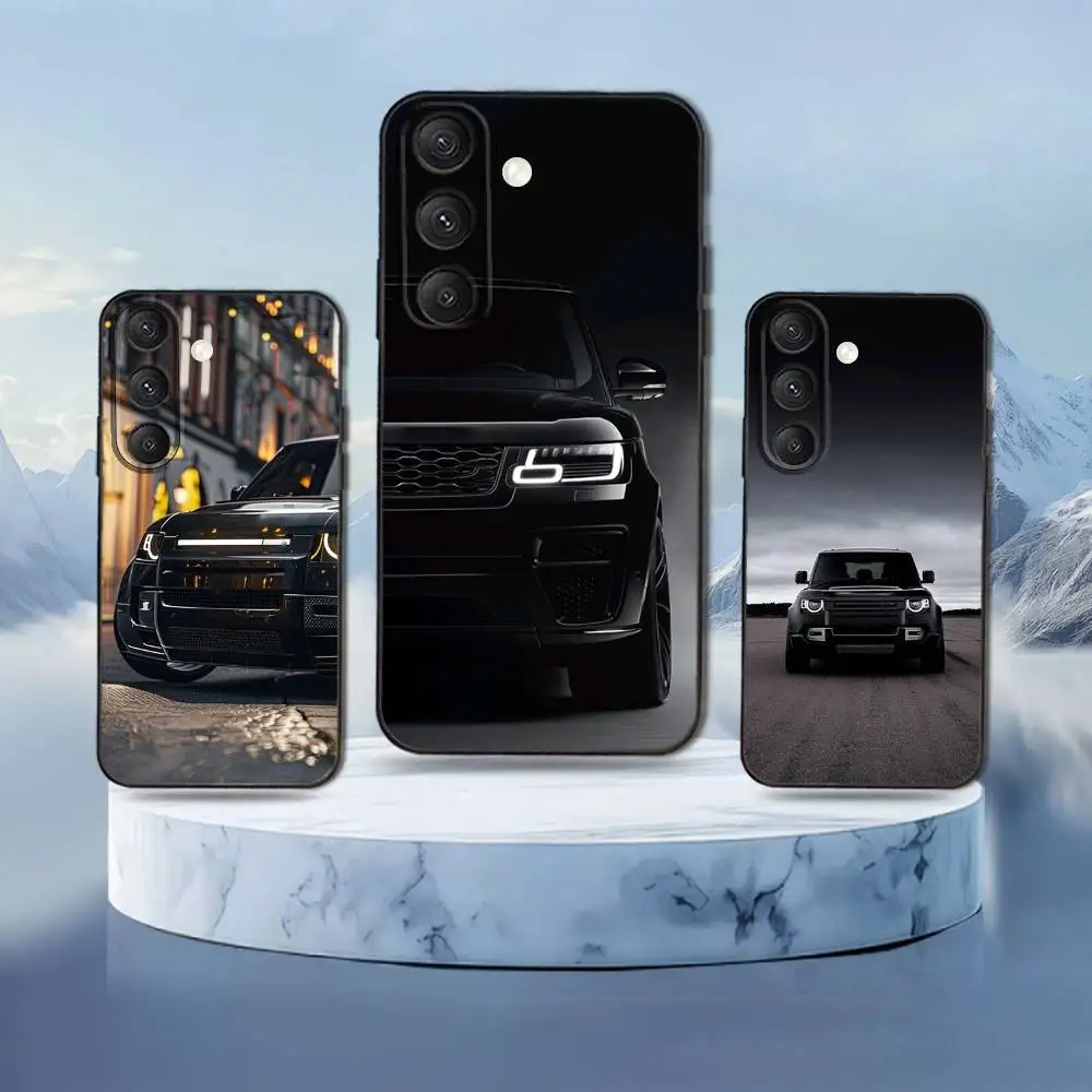 حافظة هاتف Land S-Suv Car R-Rovers لهاتف سامسونج جالاكسي S25، S24، S21، S22، S23، S30، Ultra، S20، Plus، Fe، Lite، Note، 10,9,5G غطاء أسود