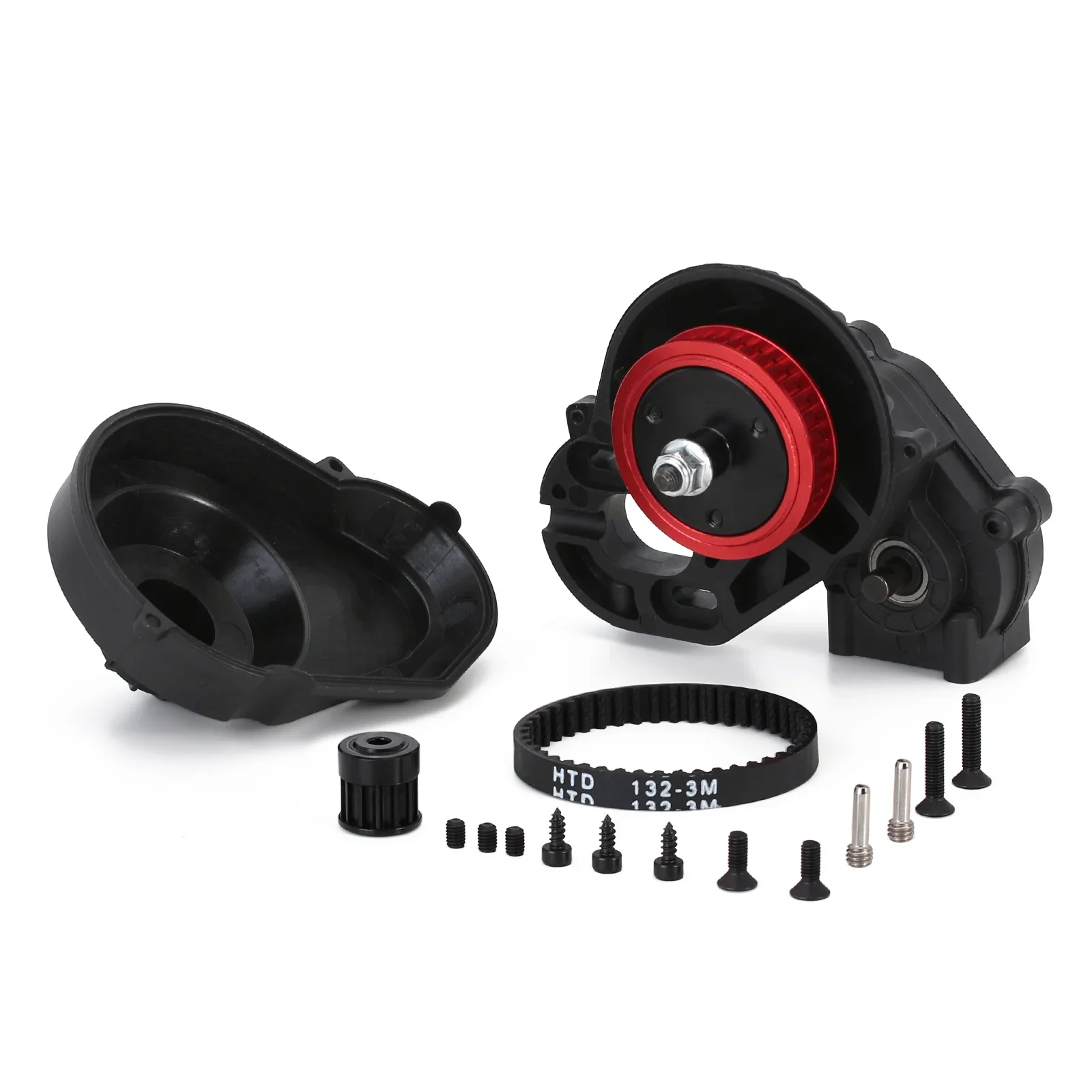 INJORA 3.2mm Gear Belt Drive Transmission Complete Gearbox 1/10 RC Crawler Car Axial SCX10 SCX10 II 90046 Upgrade Parts