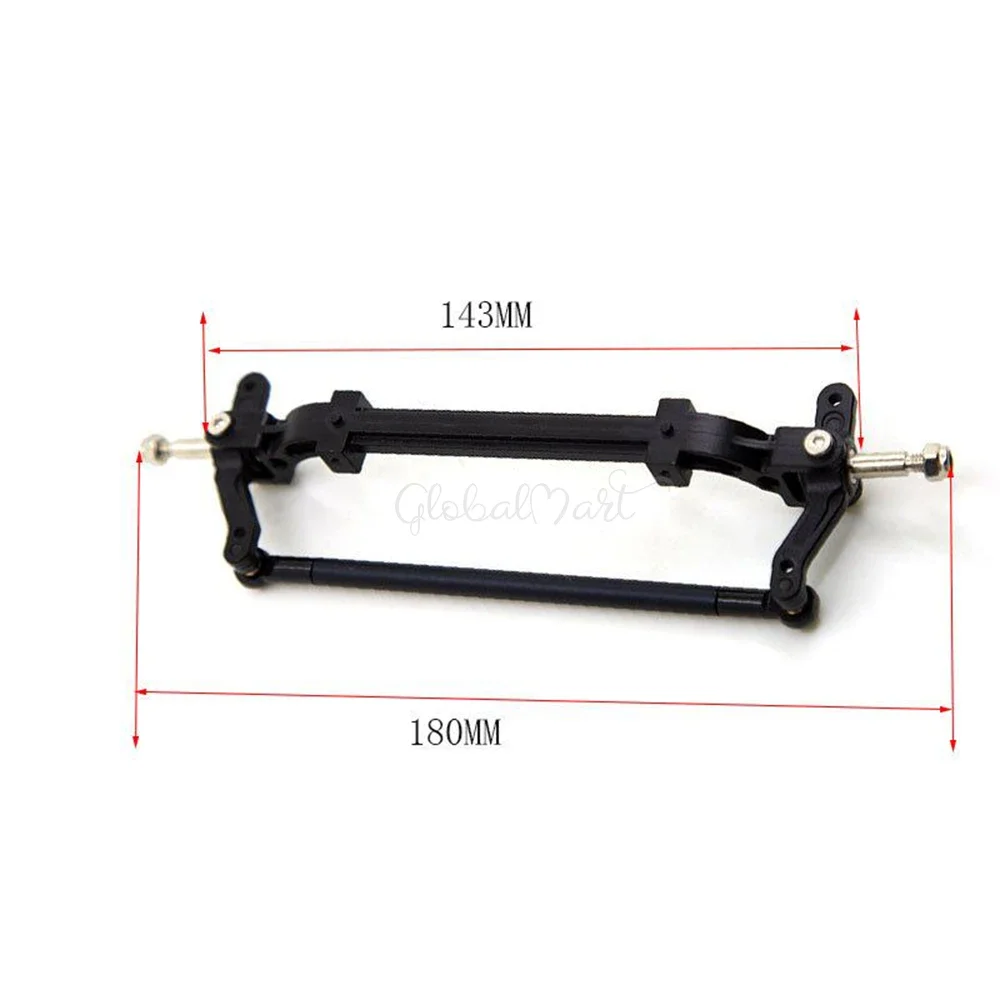 1PCS Metal Front Axle with Steering Link for 1/14 Tamiya Tractor Truck RC Car Parts