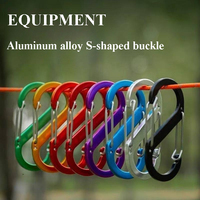 Stylish Double Carabiner Snap Hooks Lightweight Spring Clips For Keys Outdoor Camping EDC Climbing Backpack Gear Karabiner Set