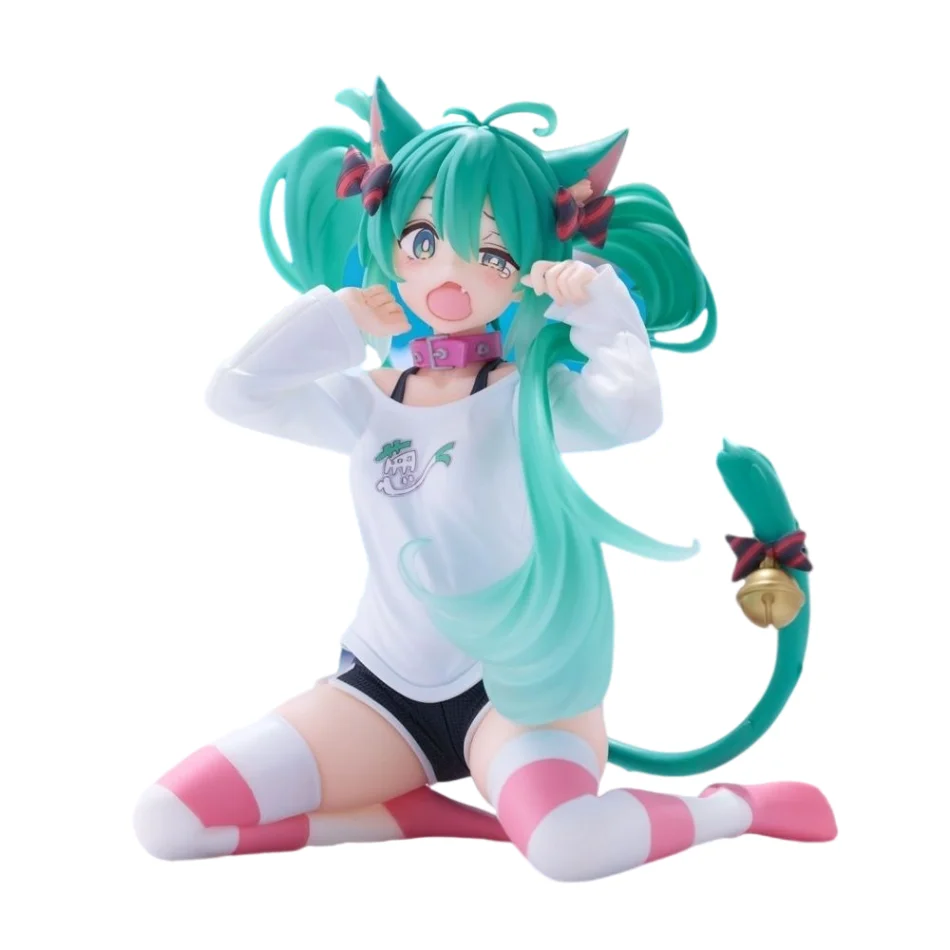 Hatsune MikuXCat oreille Hatsune Miku boîte aveugle poupée Anime modèle à collectionner ornement décoratif anniversaire pour enfants cadeau de noël