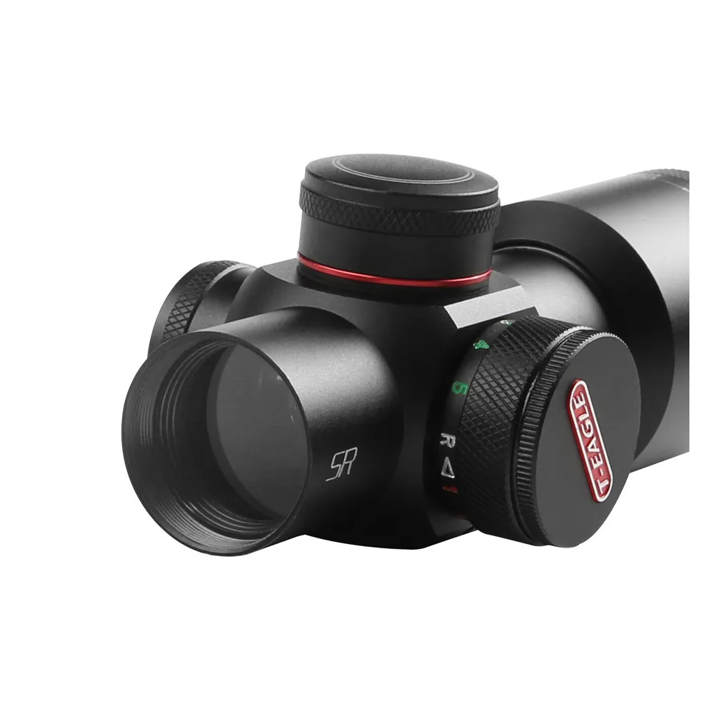 T-eagle SR 2X28 RG التكتيكية البصرية البصر Riflescope الألومنيوم نطاق قصير ضوء قناص الادسنس بنادق الهواء مع يتصاعد للصيد #4