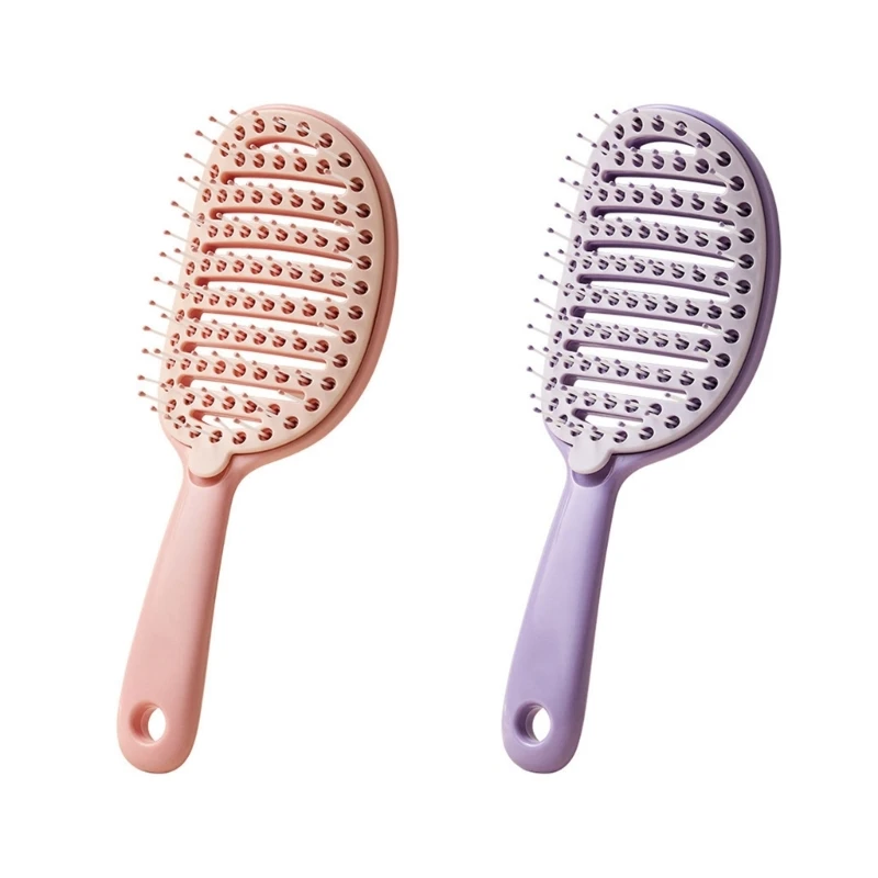 Stylish Massage Comb Hollow Out Hair Brush Scalp Massage Combs Hair Styling Detangler Fast Blow Drying Detangling Tool 918D