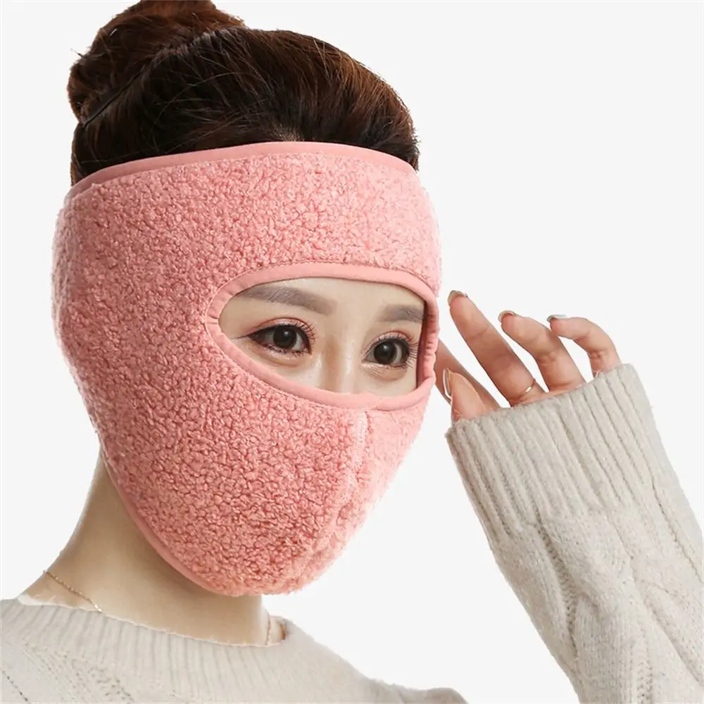 Fashion Warmth Thickened Face Mask Windproof Cold-proof Full Face Face Shield Winter Warm Breathable Mouth Cover Women Men