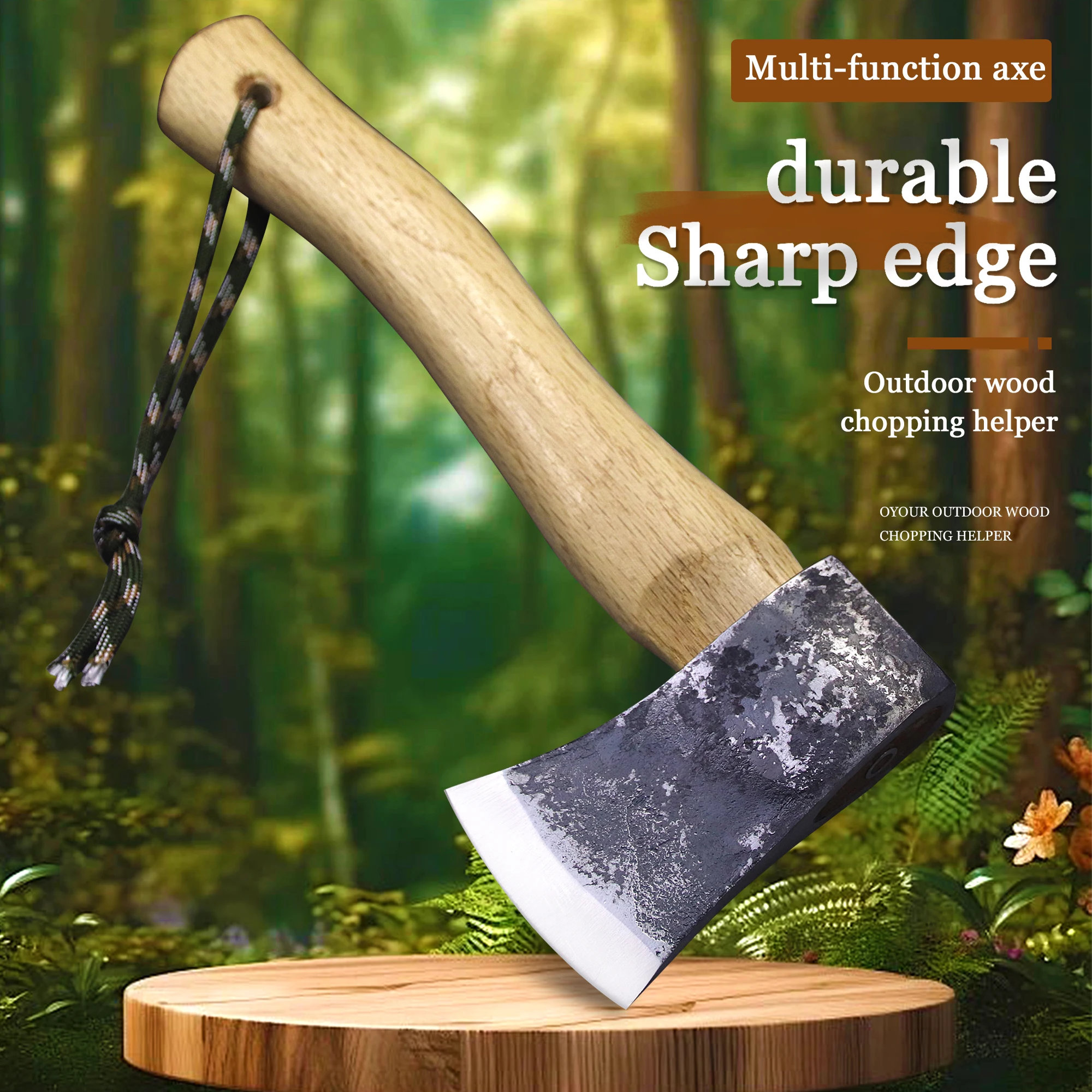 WPKOPYA  Japan imported 440c steel hand forging quenching high hardness tactical axe, forest logging axe, outdoor tool axe