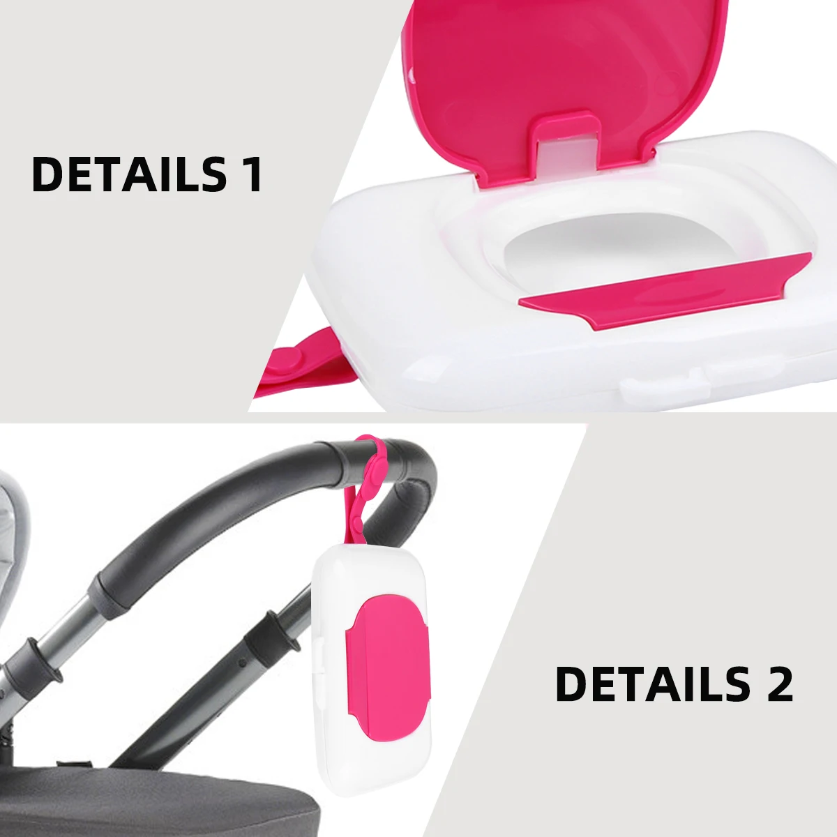 

Portable Wet Tissue Case for Baby Diaper Bag Reusable Holder Travel Dispenser Lightweight Outdoor Infant
