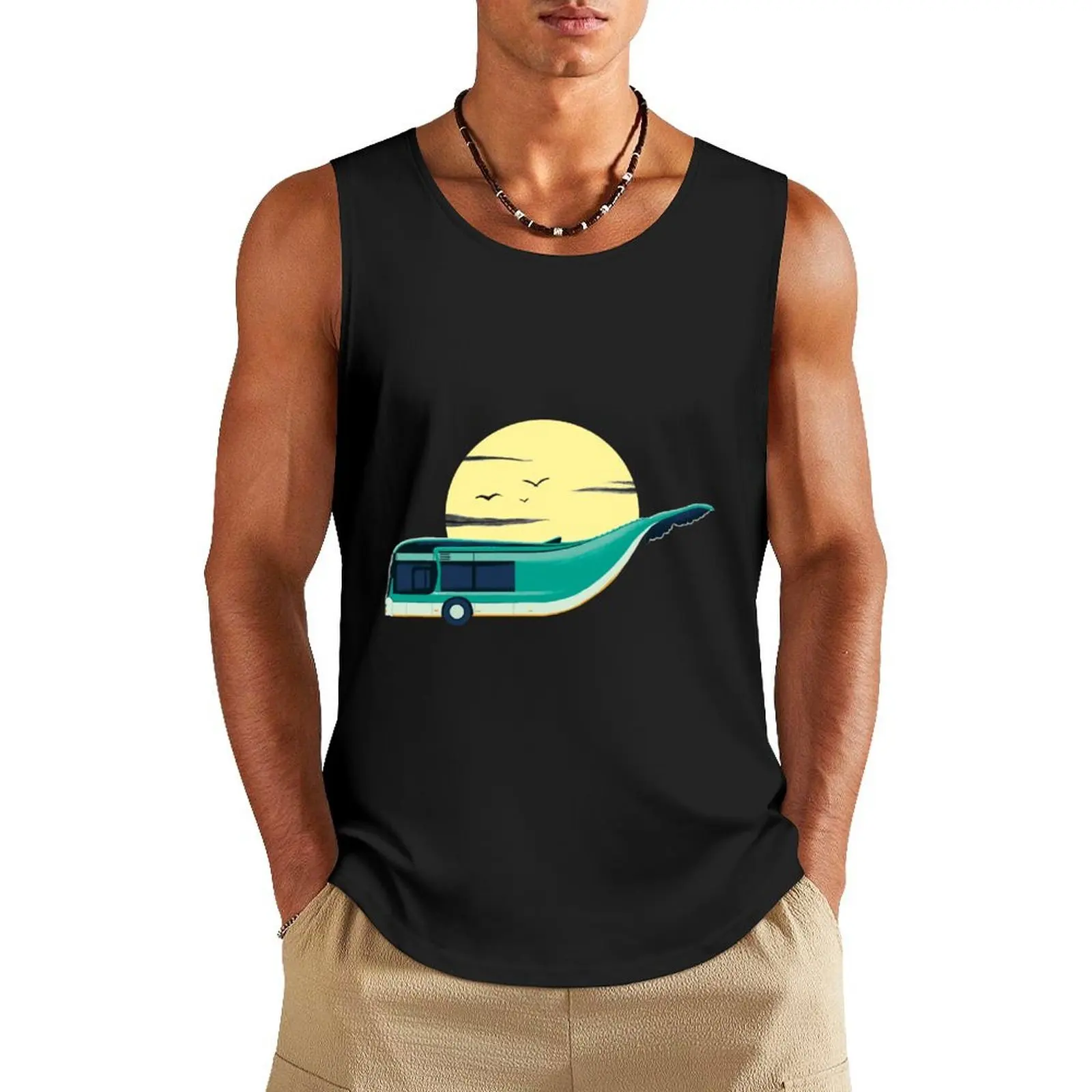 

The Song of the Bus Tank Top gym shirts anime t-shirts sleeveless shirt man gym