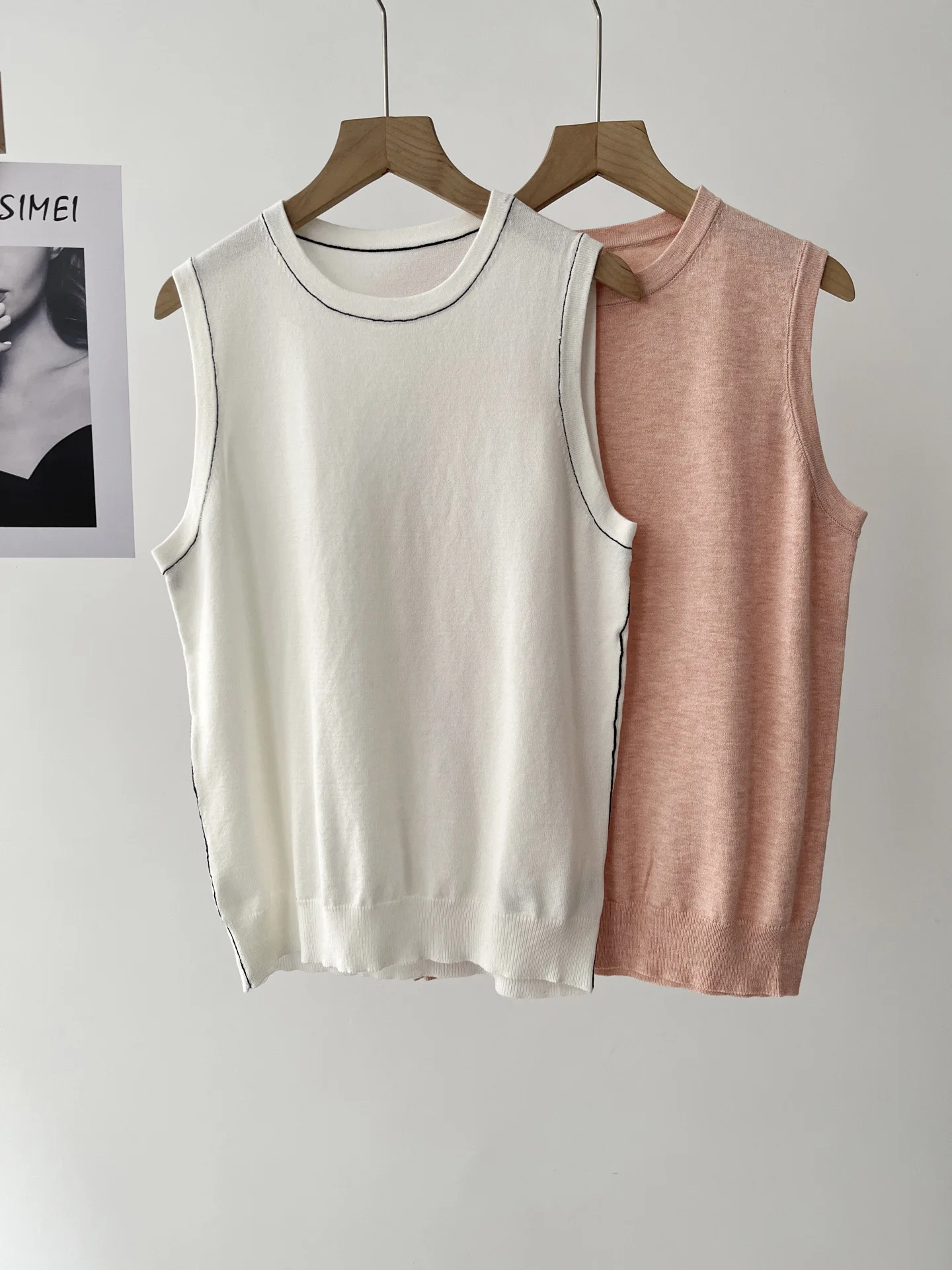 

Women's Standard Casual Knitted Vest Spring 41a-011-0348