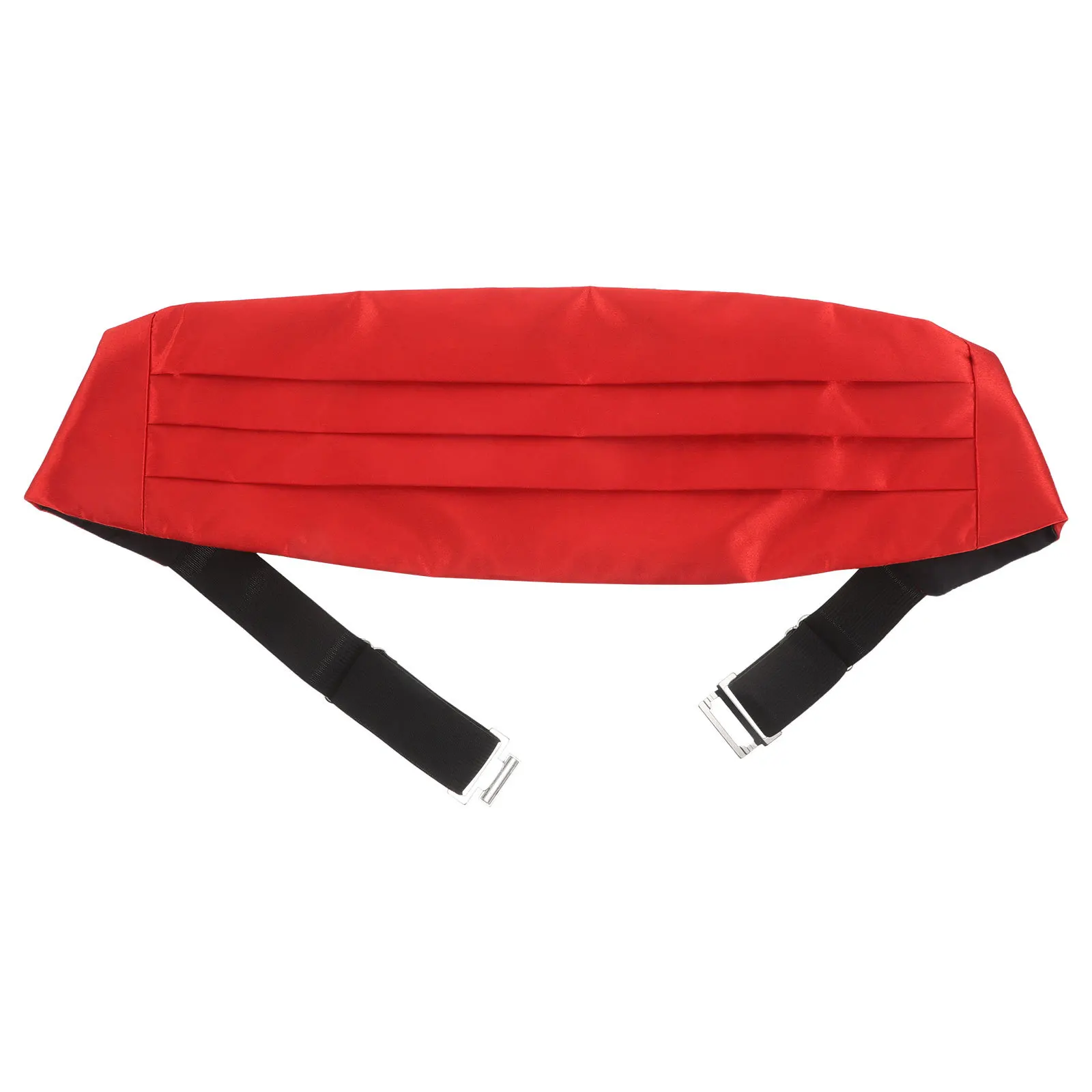 

Adjustable Red Satin Waistband Cummerbund Elegant Tuxedo Belt Formal Men Suit Accessory Wedding Party Cummerbund
