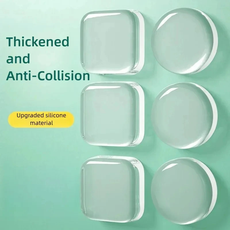 Non-marking Door Stickers Self-Adhesive Anti-Collision, Cabinet Refrigerator Door Mute Transparent Waterproof Sticker Wall Stick