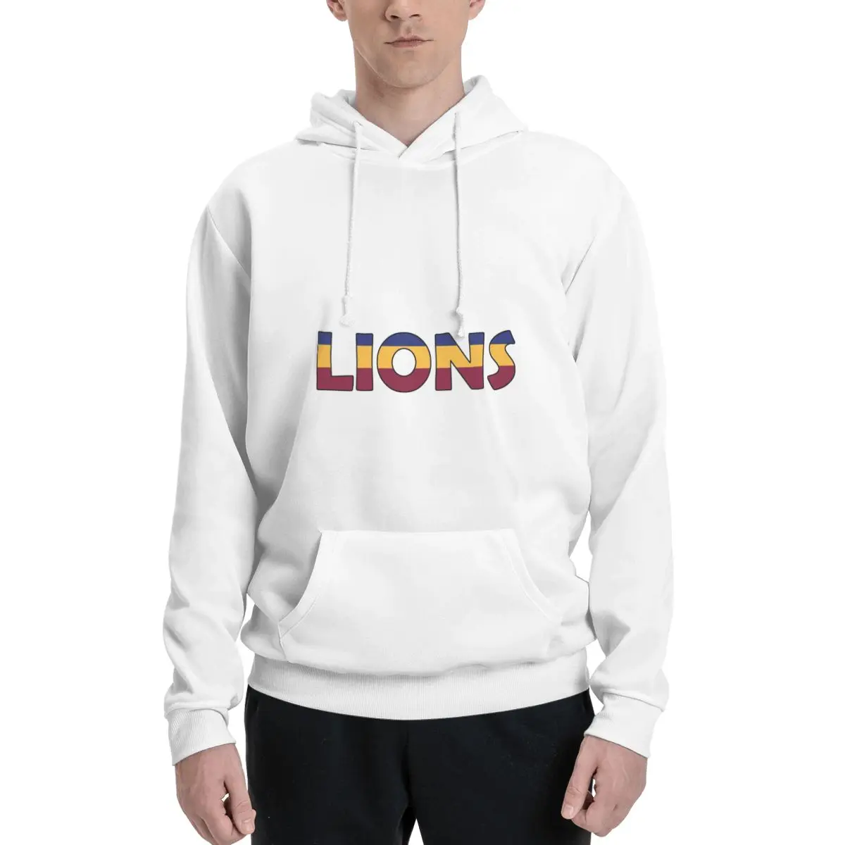 

New Arrivals Brisbane Lions_2 style hoodie print pullover sweatshirt hoodie Harajuku retro super sweatshirt high street fashion